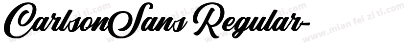 CarlsonSans Regular字体转换